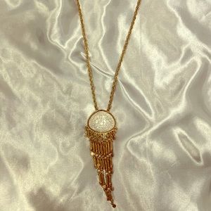 Gold statement necklace